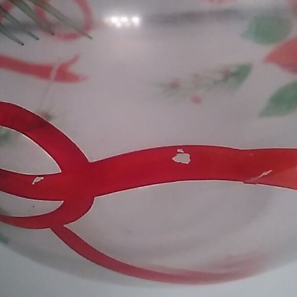 Poinsettia Glass Bowl #2 - Picture 7 of 7